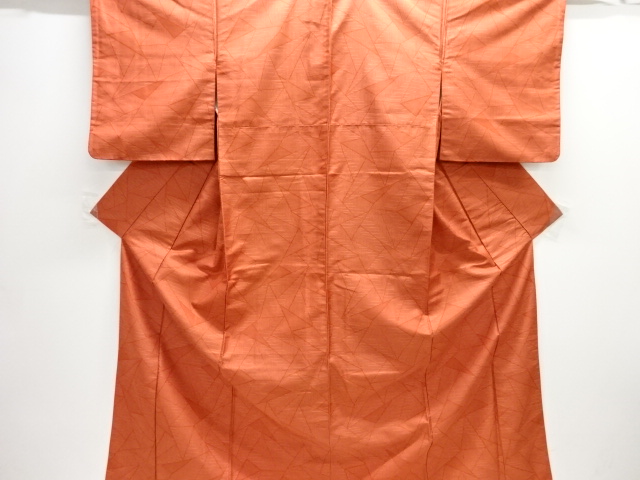 幾何学模様織出し西陣お召し着物